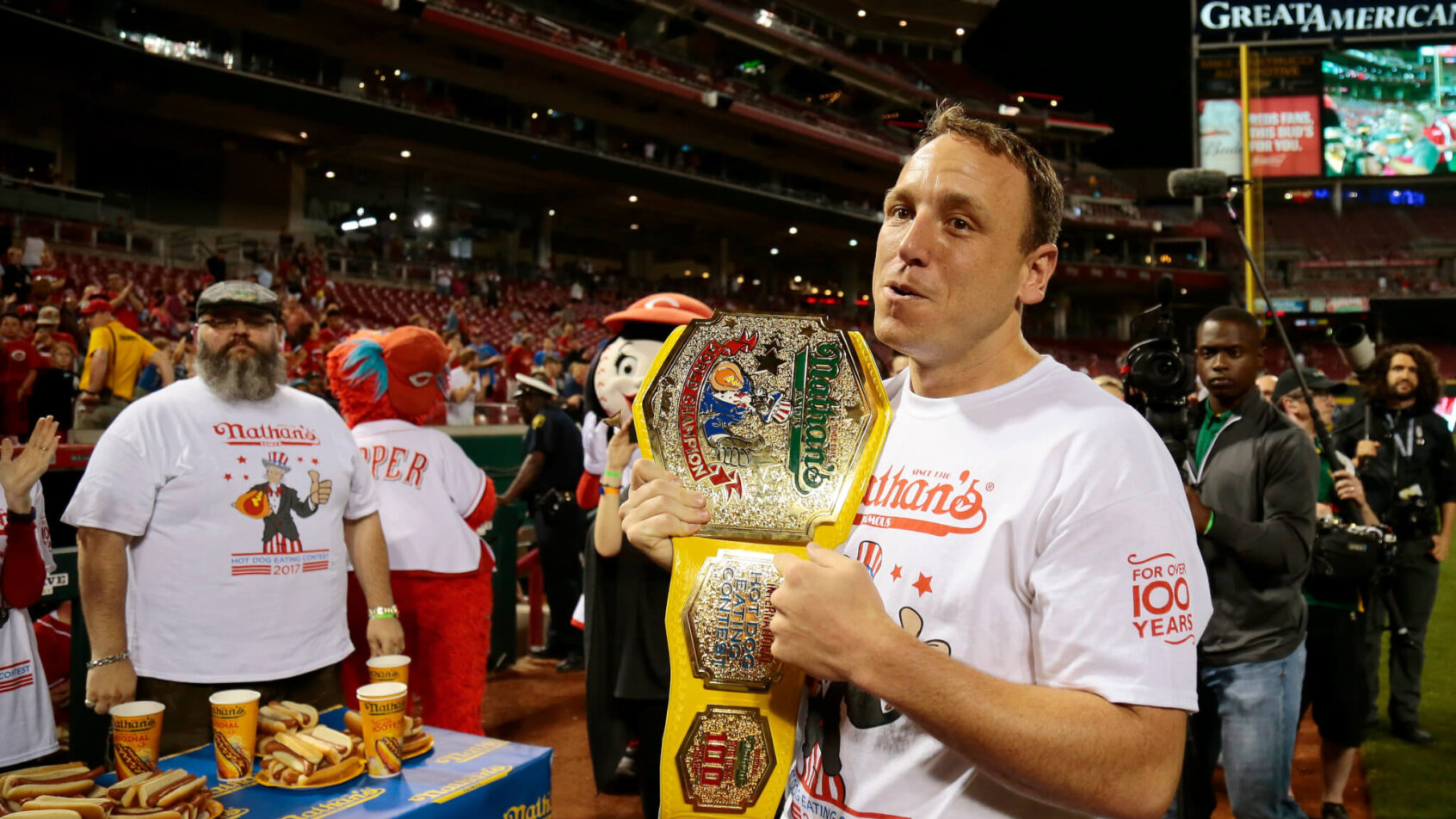 Nathan's hot dog eating contest odds.
