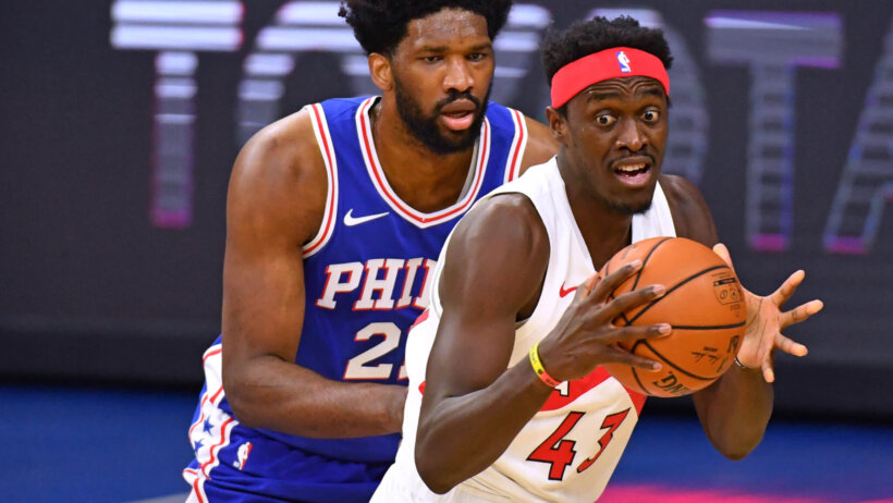 Joel Embiid defends Pascal Siakam