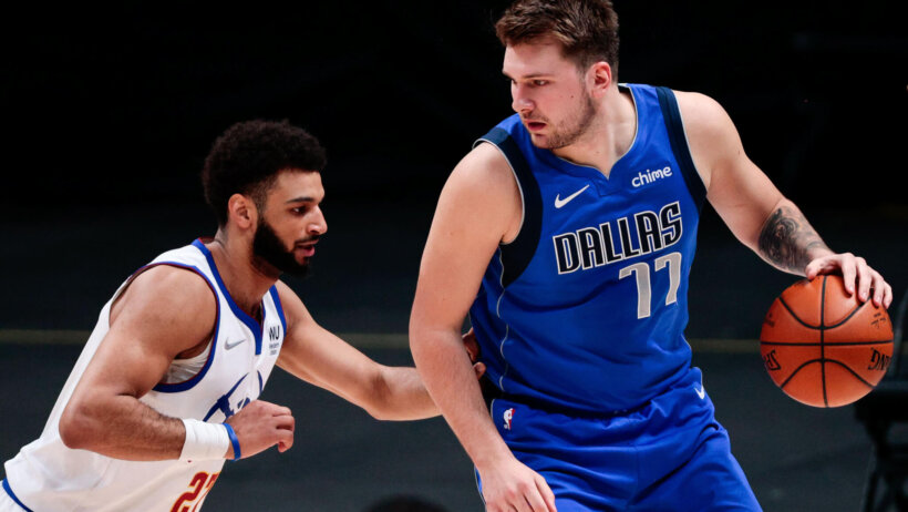 Luka Doncic defended by Jamal Murray