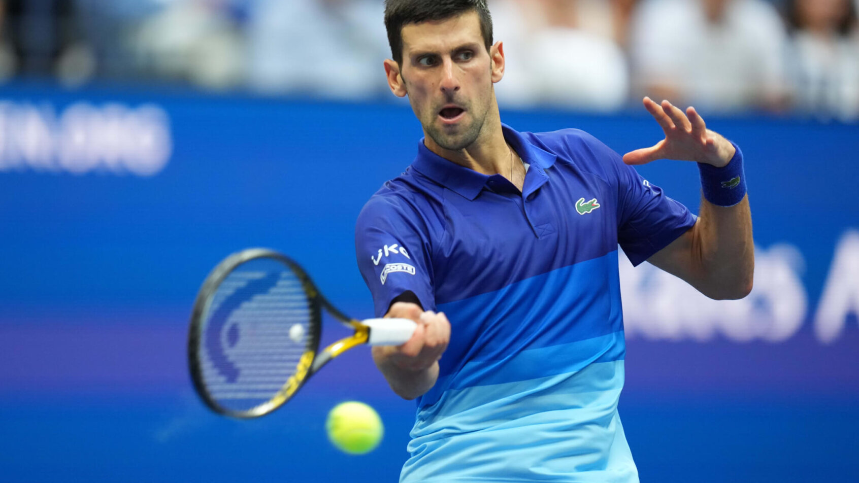 Novak Djokovic, forehand, US Open