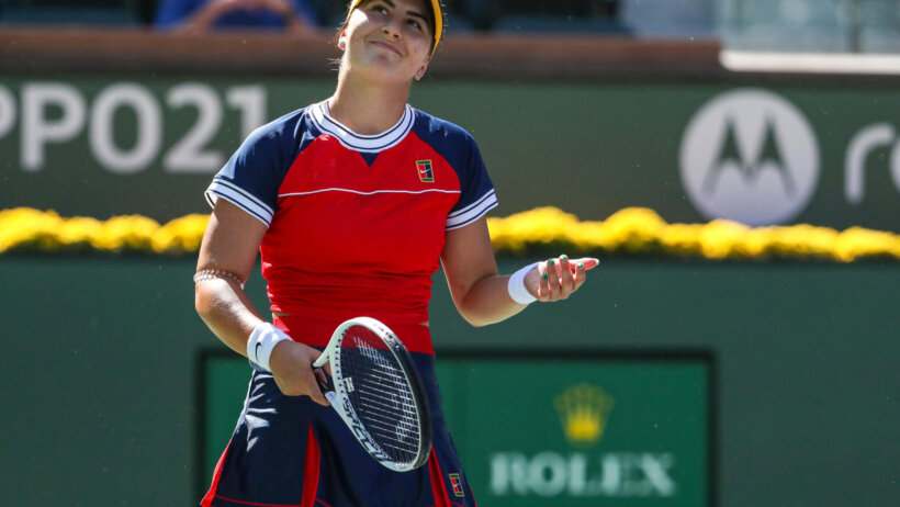Bianca Andreescu reacts, BNP Paribas Open