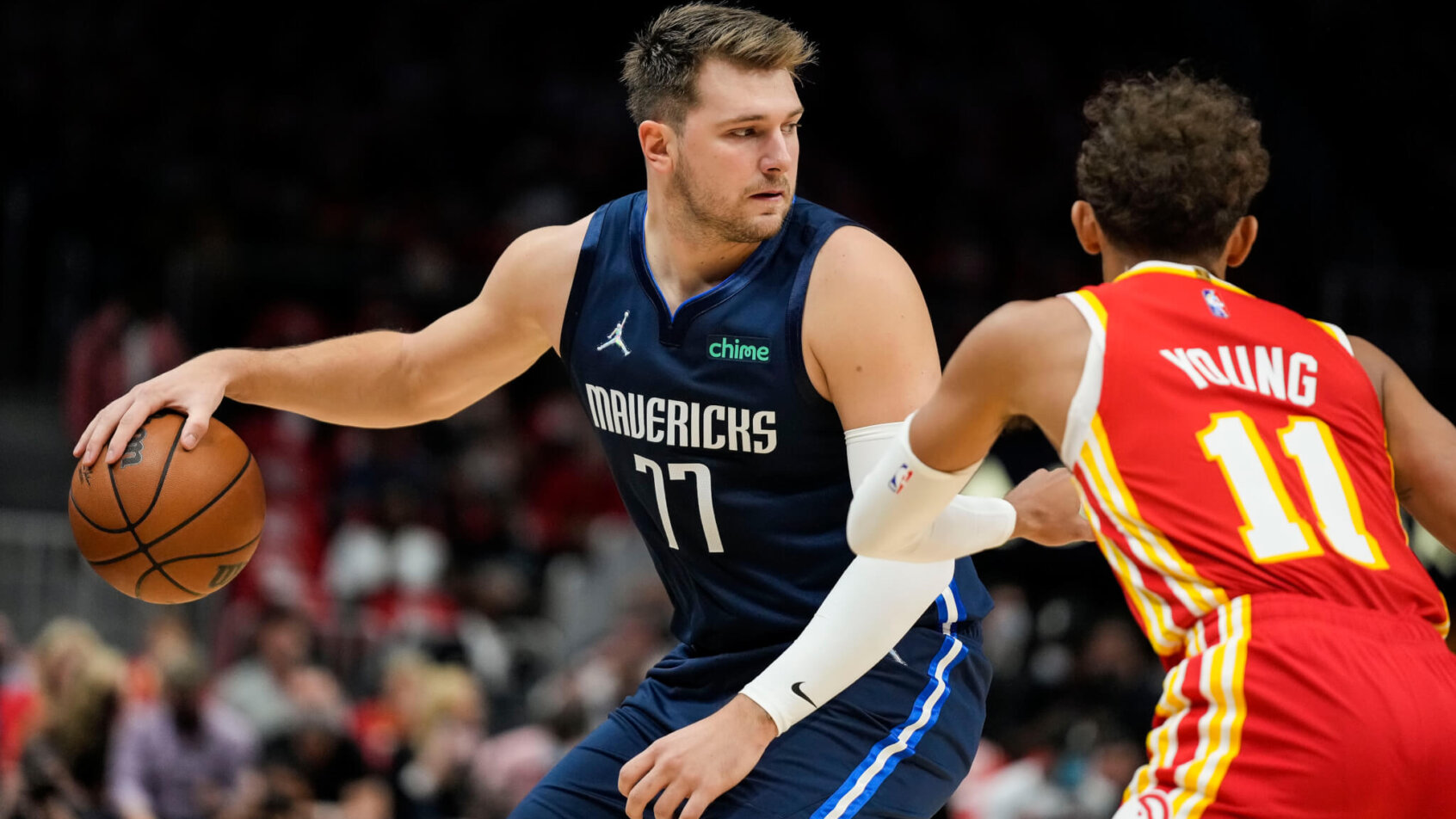 Luka Doncic dribbling