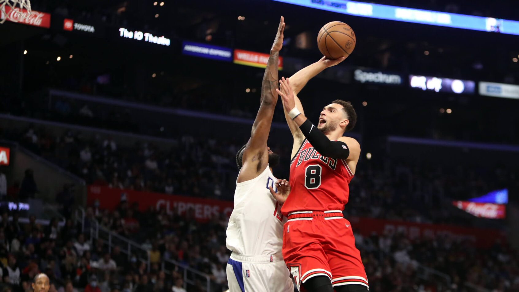 Zach LaVine driving