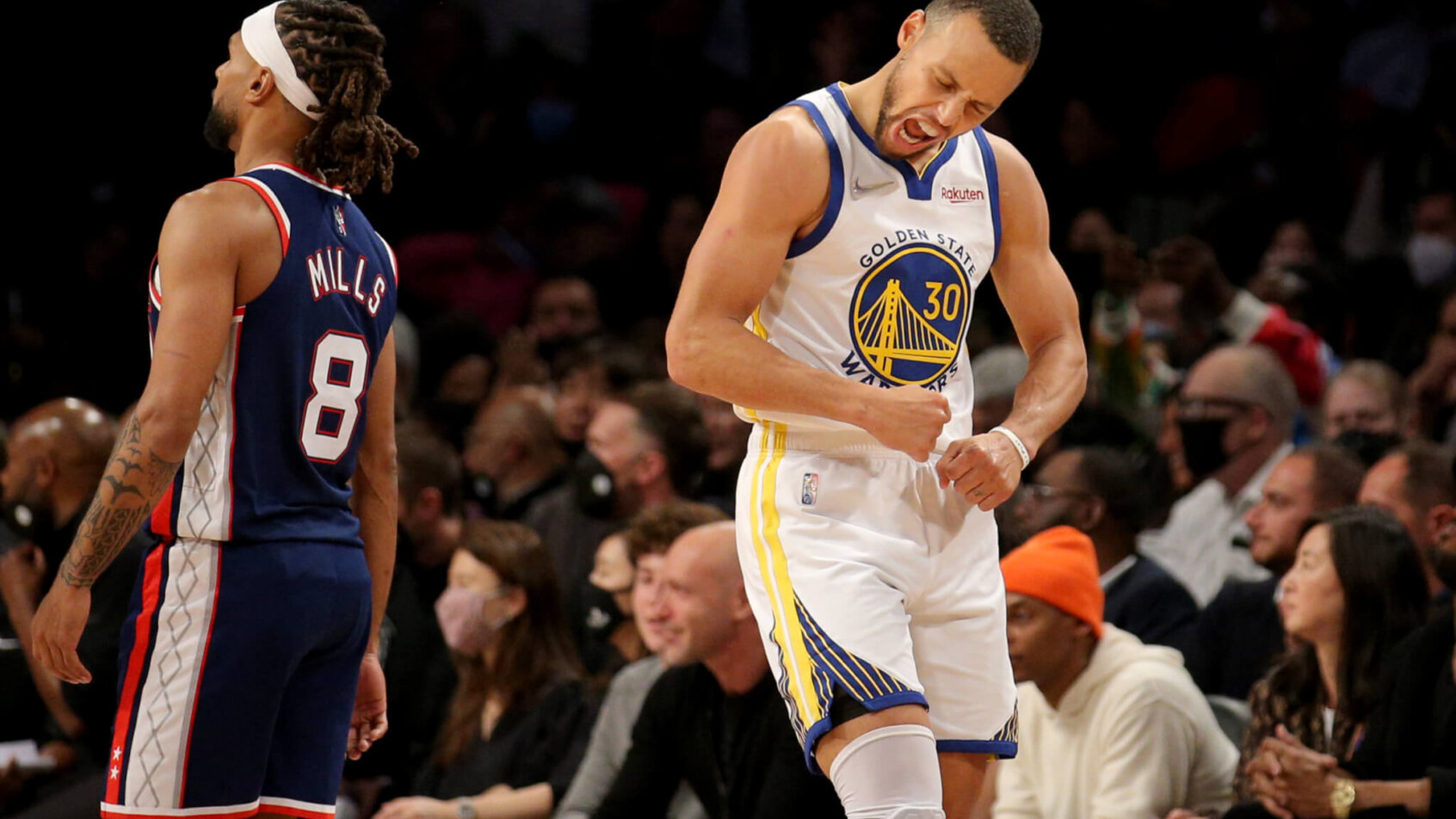 Steph Curry pumped reaction