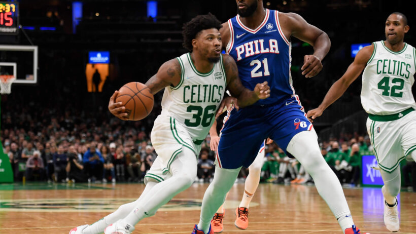 Marcus Smart driving
