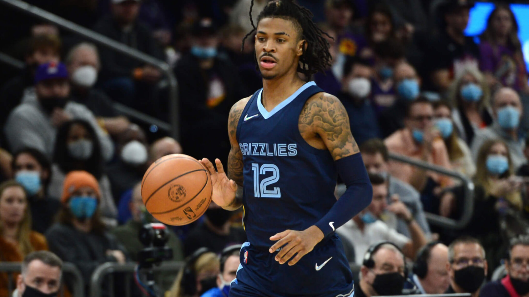 Ja Morant dribbling