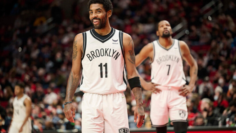 Kyrie Irving smiling