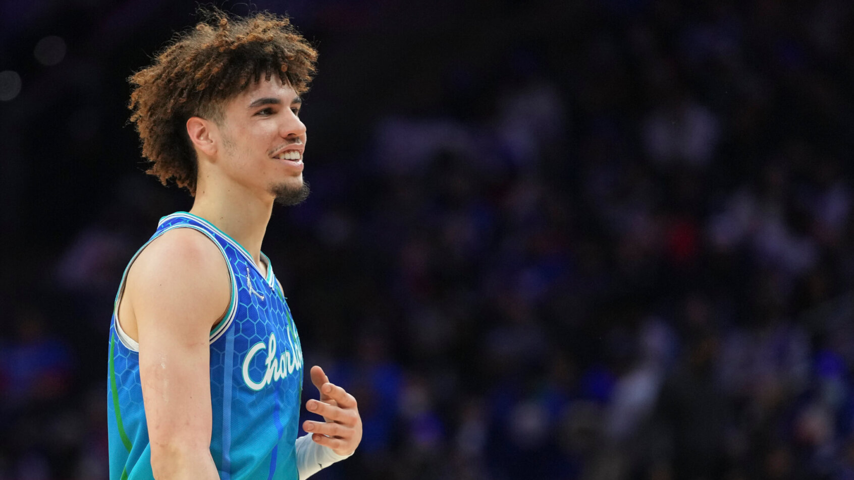 LaMelo Ball smiling