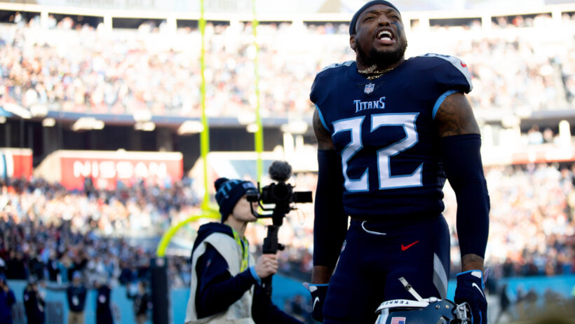 Derrick Henry excited reaction