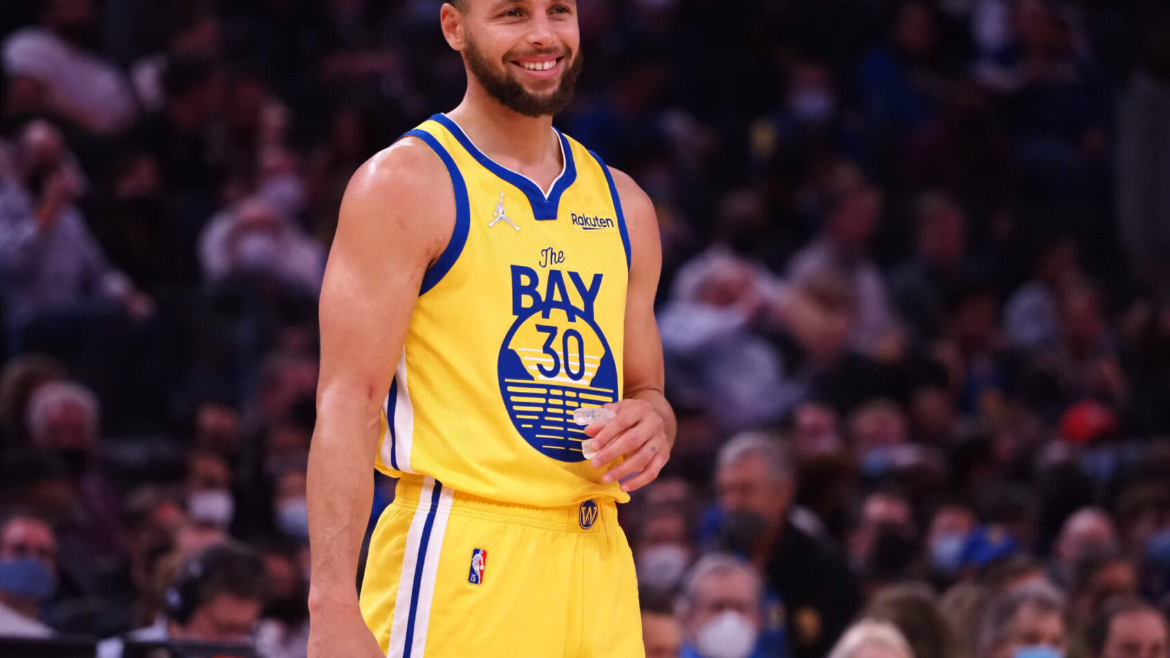 Steph Curry celebrates, Golden State Warriors