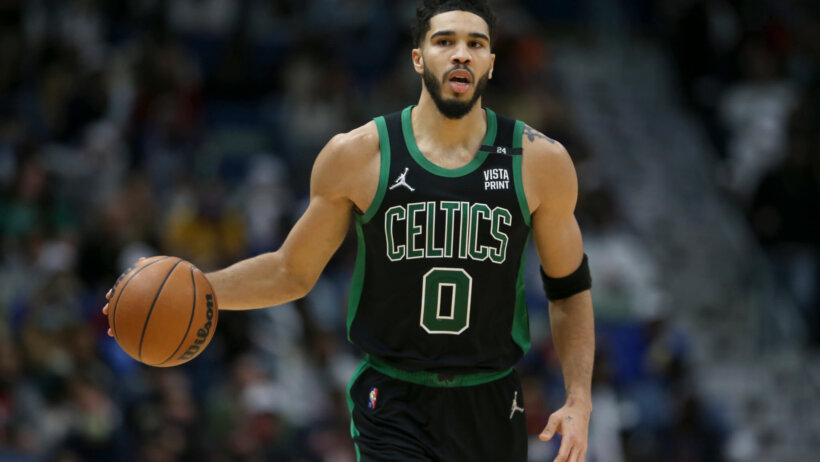 Tatum dribbling