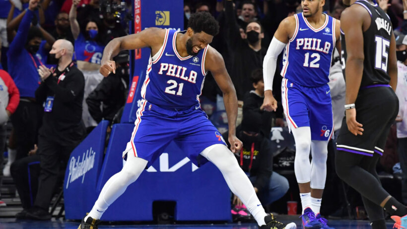 Joel Embiid pumped reaction