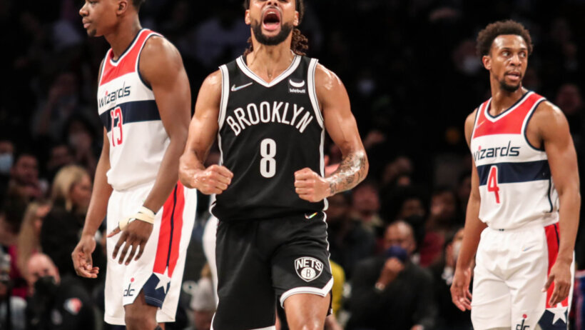 Patty Mills celebrates