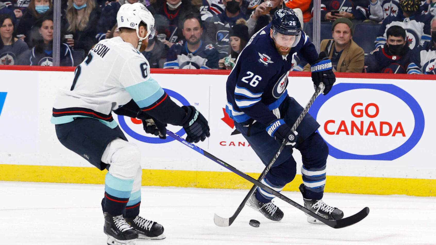 Adam Larsson, Blake Wheeler, Kraken vs Jets