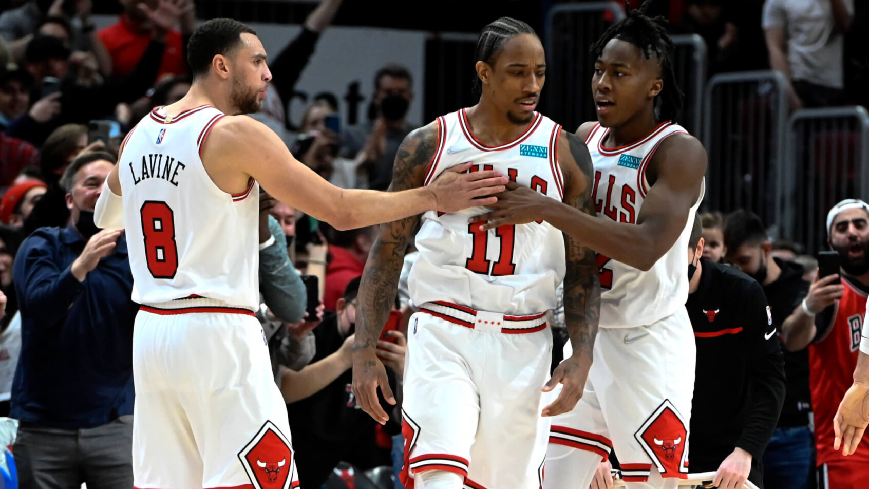DeMar DeRozan celebration