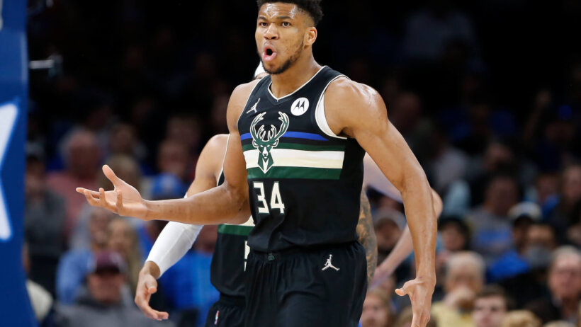 Giannis reaction after play
