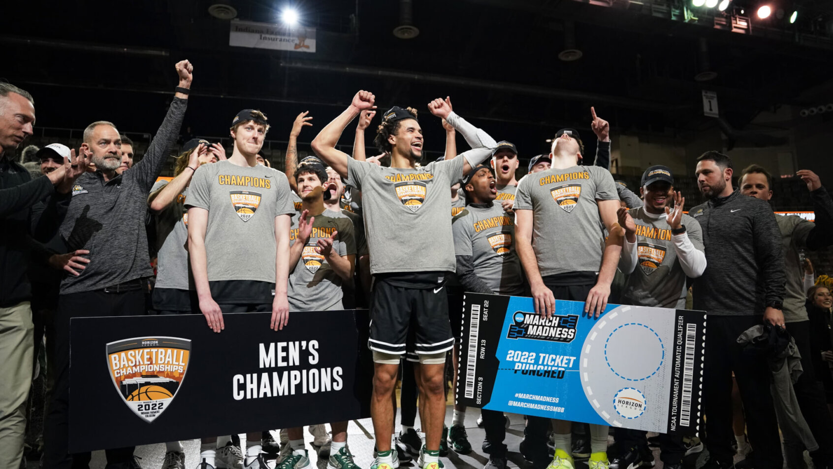 Wright State celebrates 2022 Horizon League tournament title