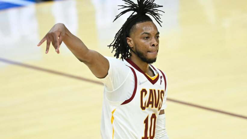 Darius garland reaction after a bucket