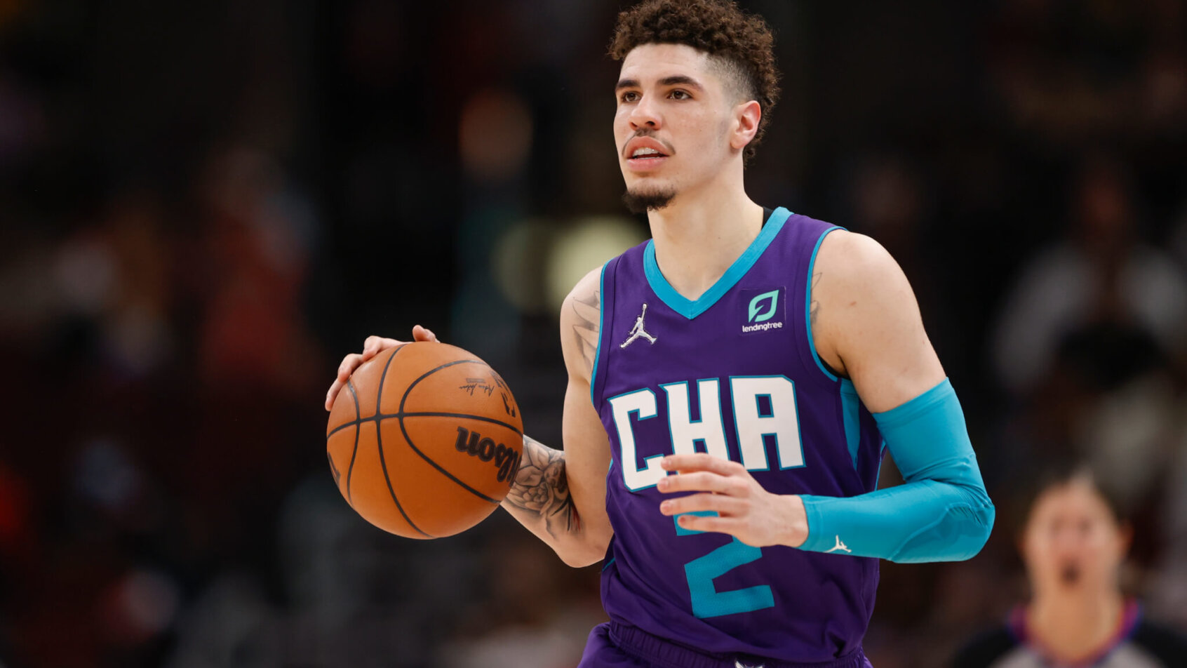 LaMelo Ball dribbling