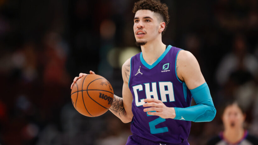 LaMelo Ball dribbling