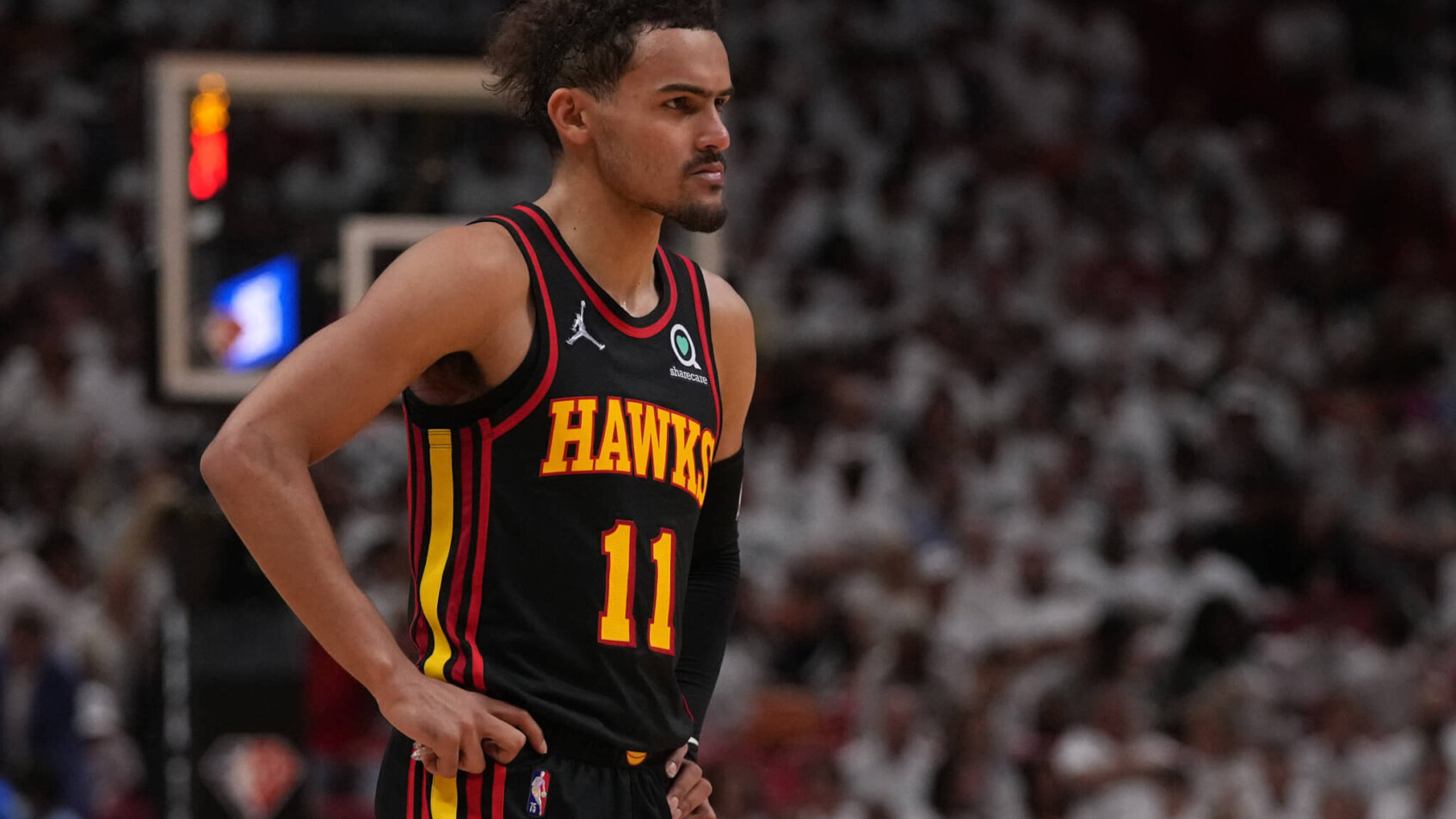 Trae Young standing