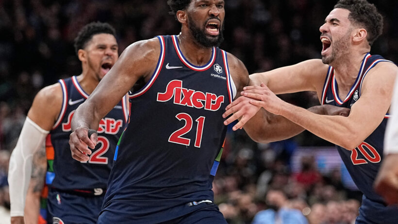 Joel Embiid celebration