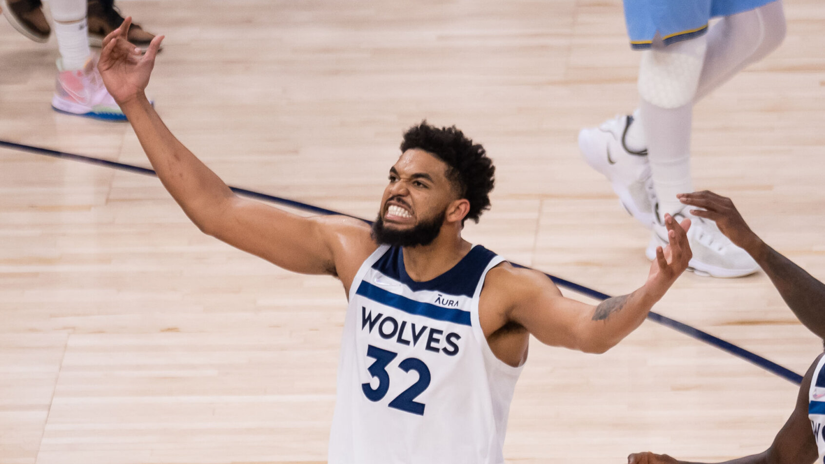 Karl-Anthony Towns pumped reaction