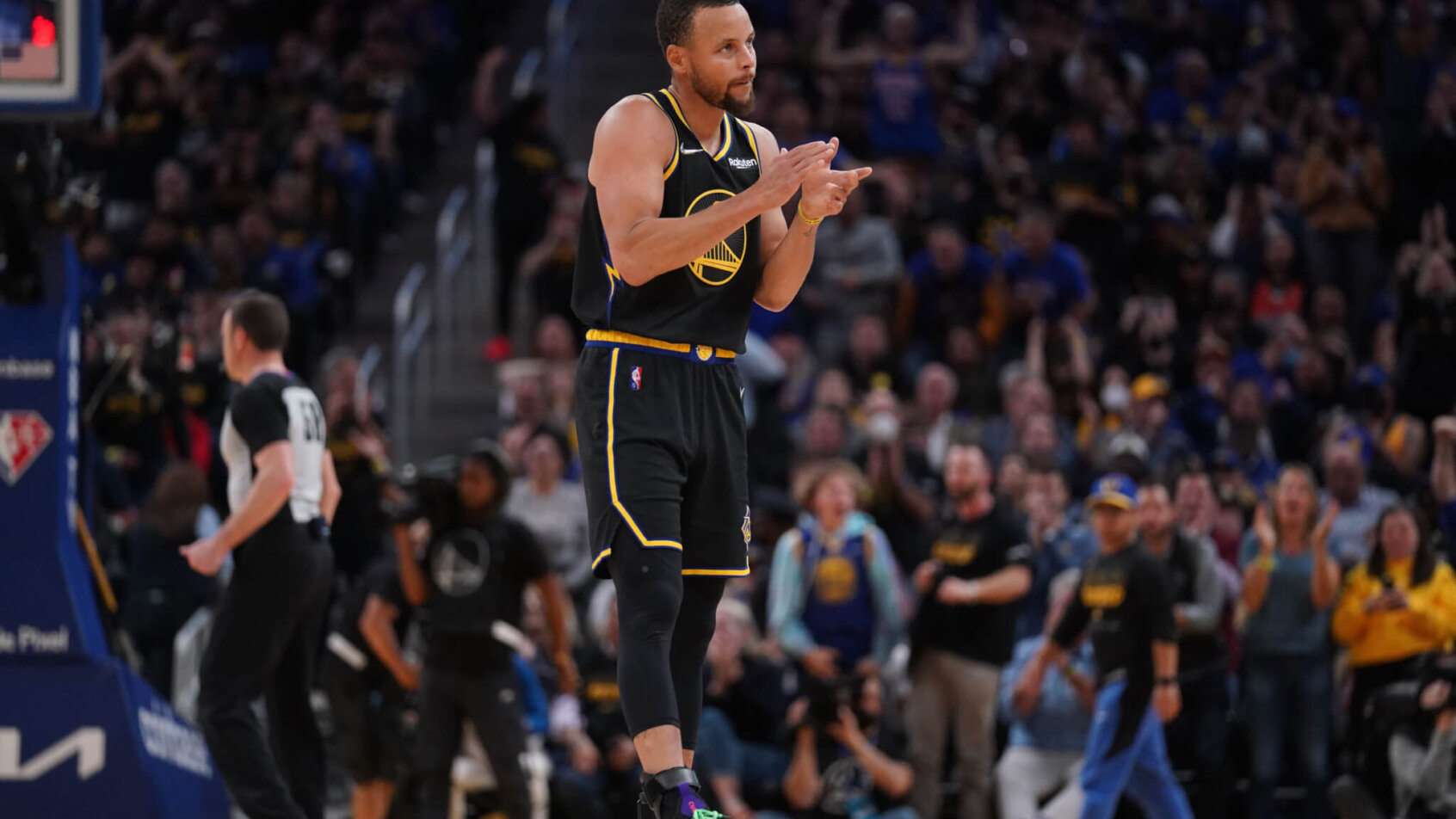 Steph Curry celebration