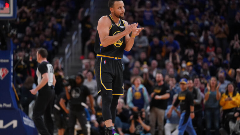 Steph Curry celebration