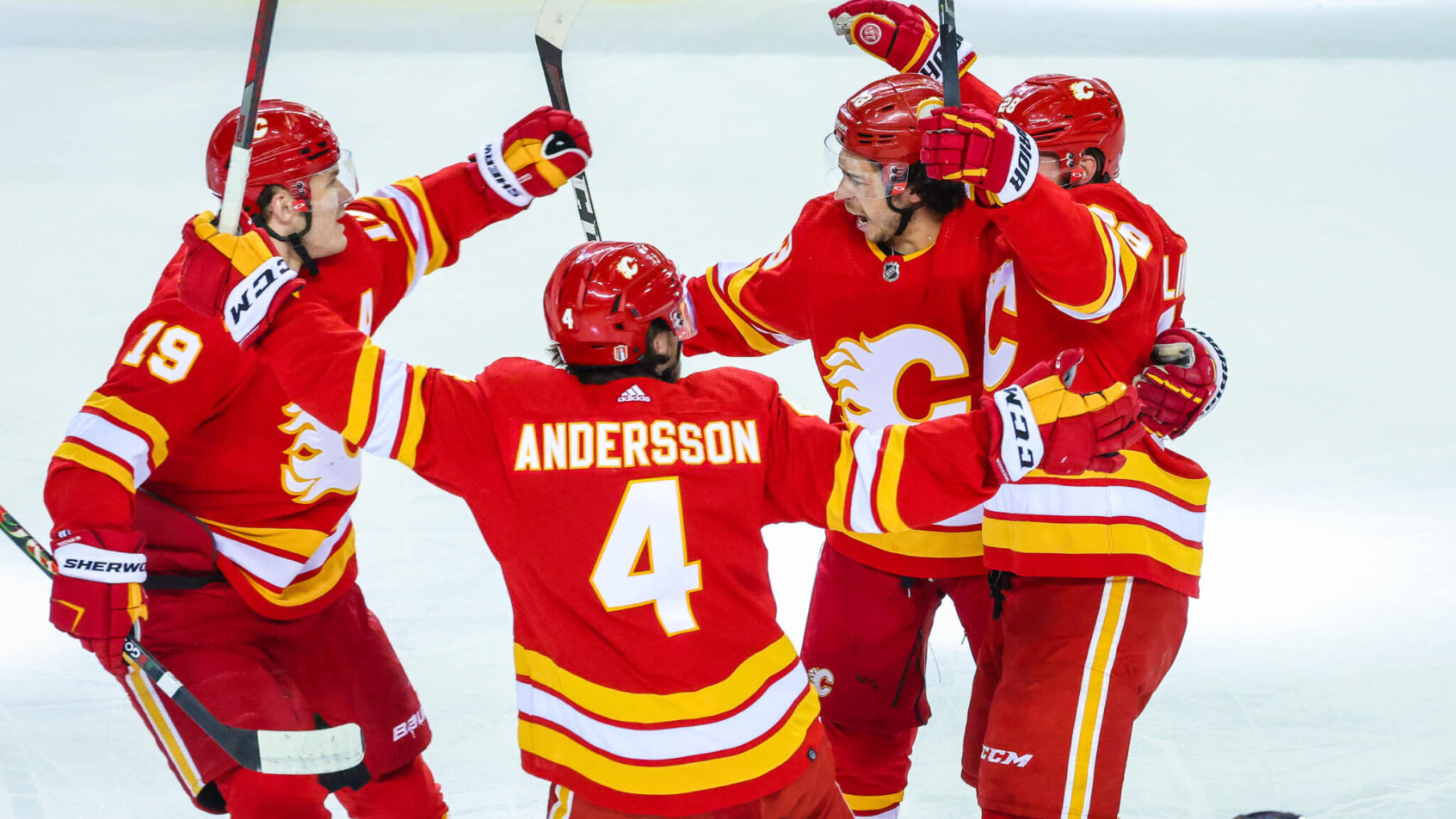 Calgary Flames celebration
