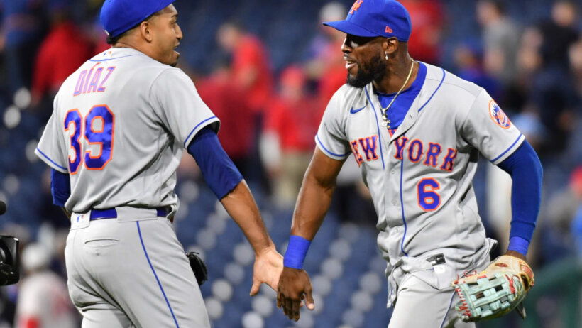New York Mets celebrate