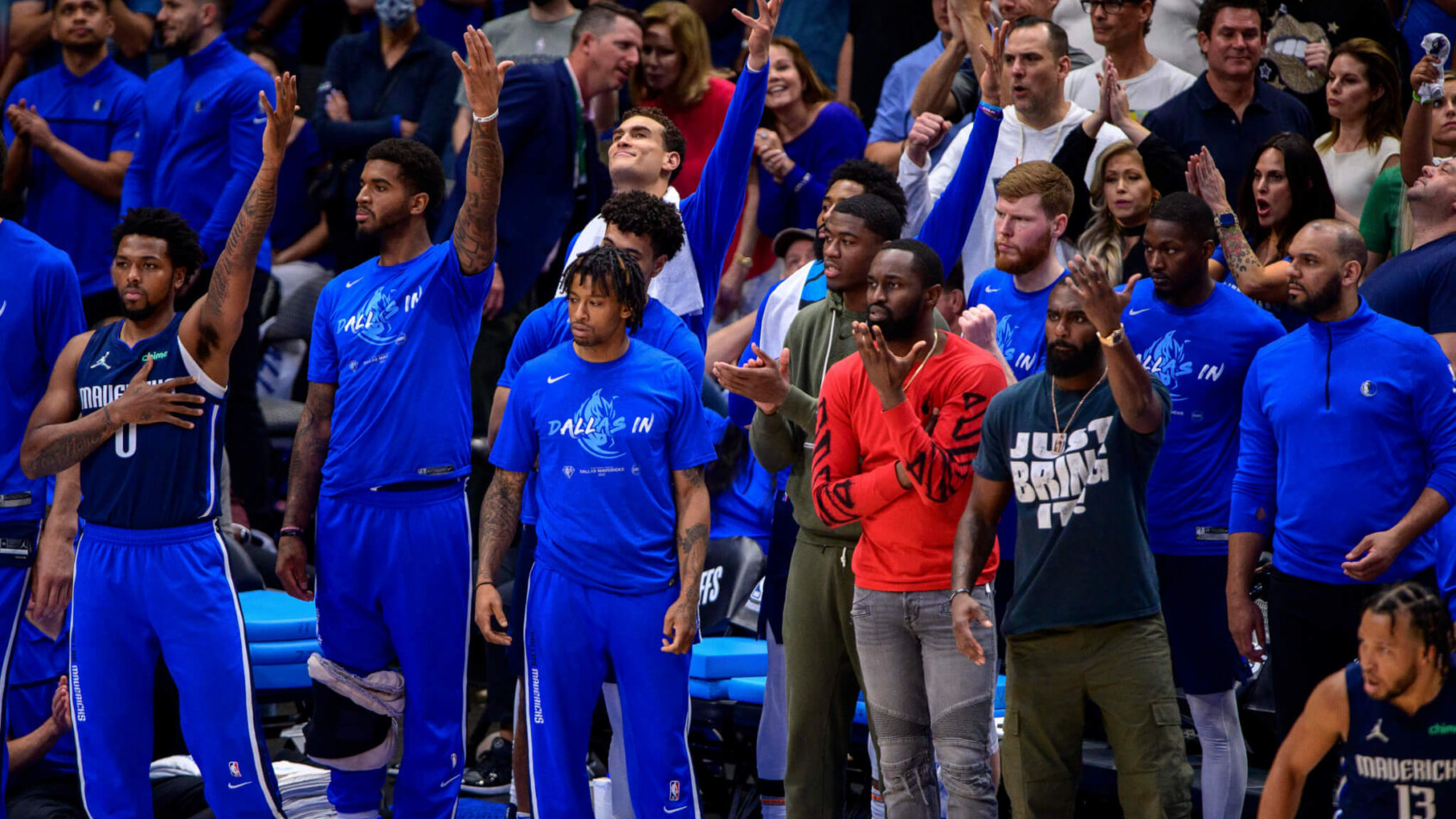 Dallas Mavericks bench