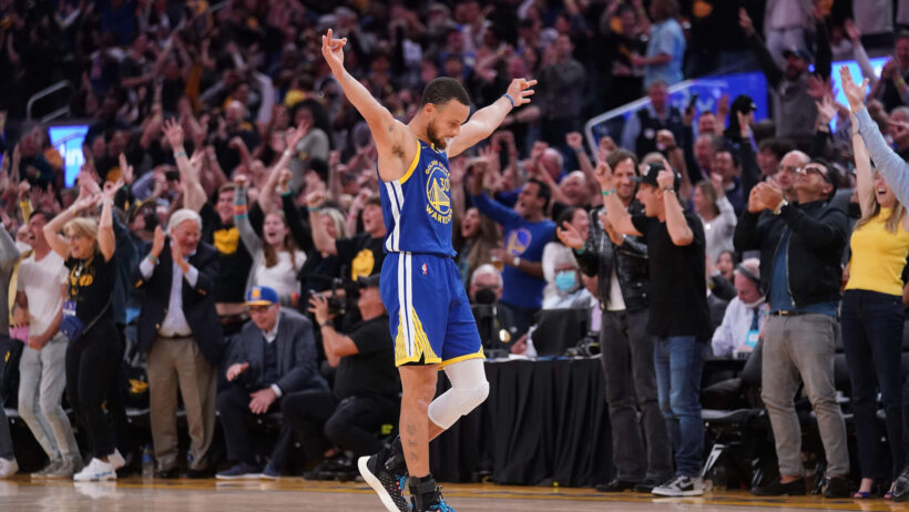 Steph Curry pumped reaction