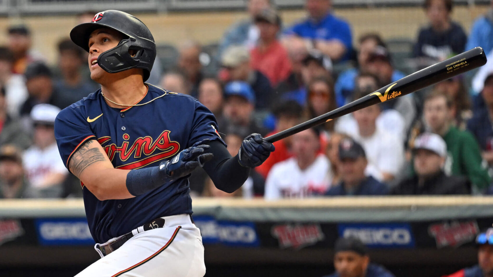 Minnesota Twins third base Gio Urshela at the plate