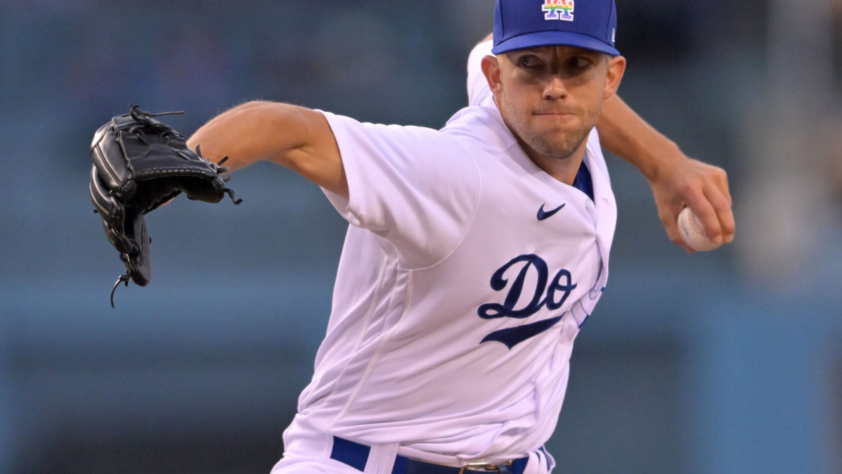Tyler Anderson delivers a pitch