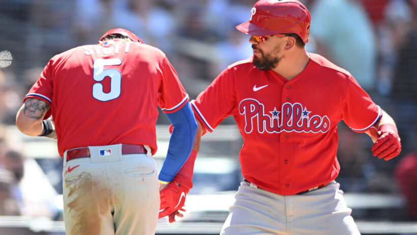 Phillies run celebration