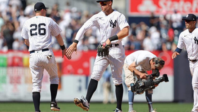 Yankees win celebration