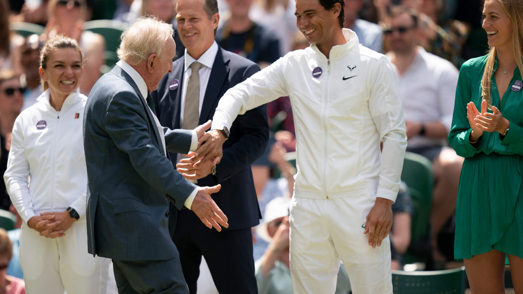 Rafael Nadal at a Wimbledon ceremony