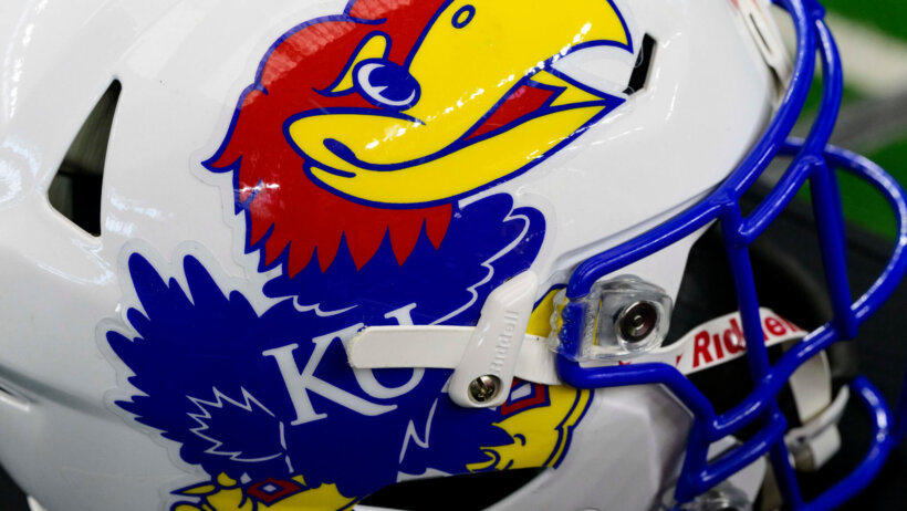 Kansas Jayhawks helmet