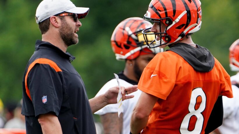 Brian Callahan with the Bengals, is a contender to be the Colts next head coach.