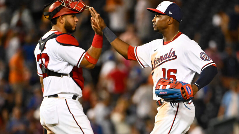 Washington Nationals celebrate
