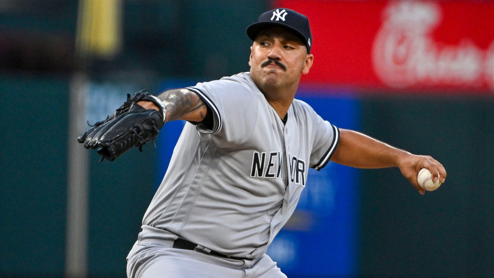 Nestor Cortes mid-windup