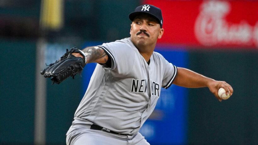 Nestor Cortes mid-windup