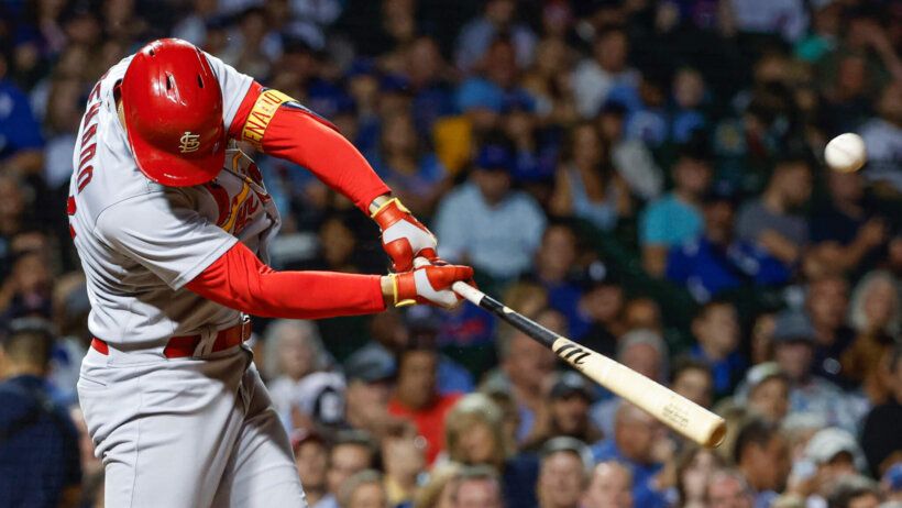 Nolan Arenado smacks a hit
