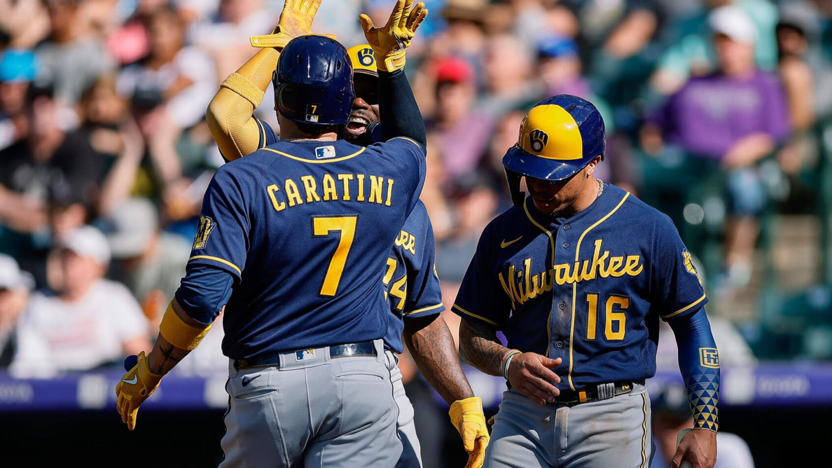 Brewers run celebration