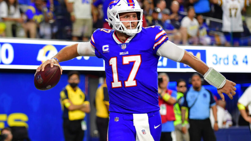 Josh Allen pumped reaction