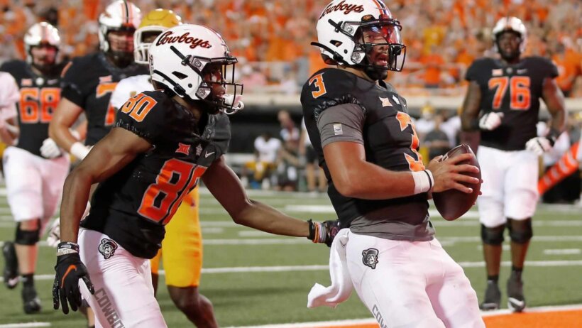 Spencer Sanders TD celebration