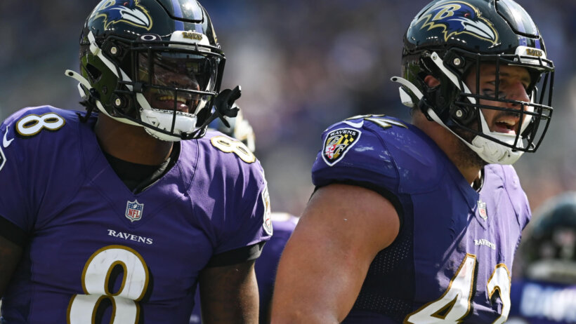 Baltimore Ravens Lamar Jackson Patrick Ricard