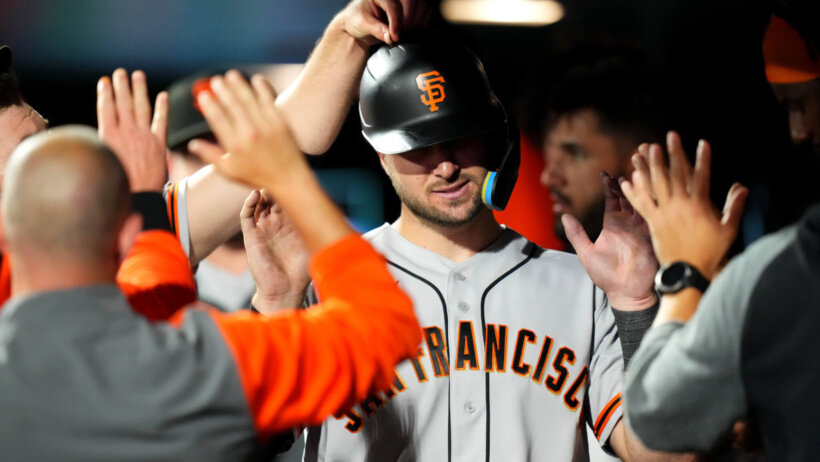 San Francisco Giants dugout celebration