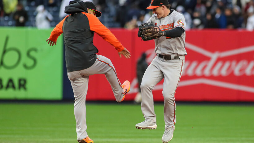 Orioles win celebration